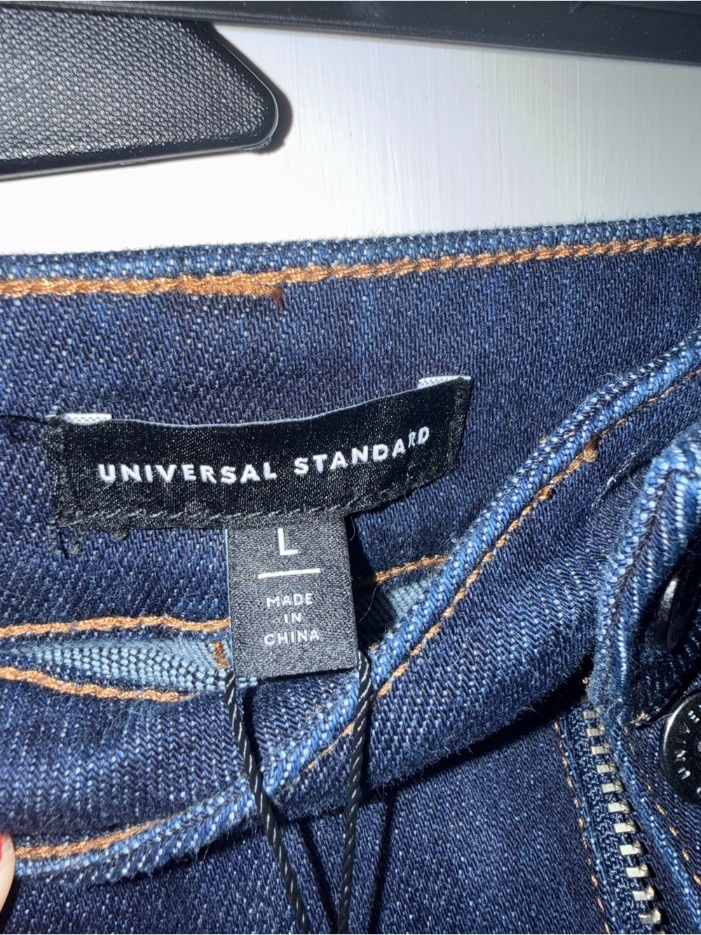 Universal Standard Dark Denim Skirt (Size L) - Picture 2 of 2